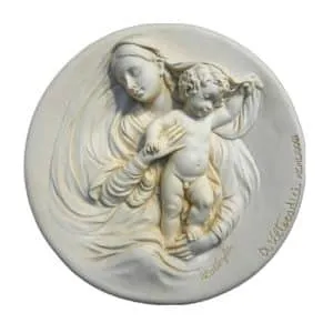 빈티지 벽 조각 복제 마돈나 모데스타 이탈리아 부조
