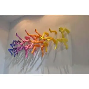 Escultura de decoração de parede de escalada em fibra de vidro