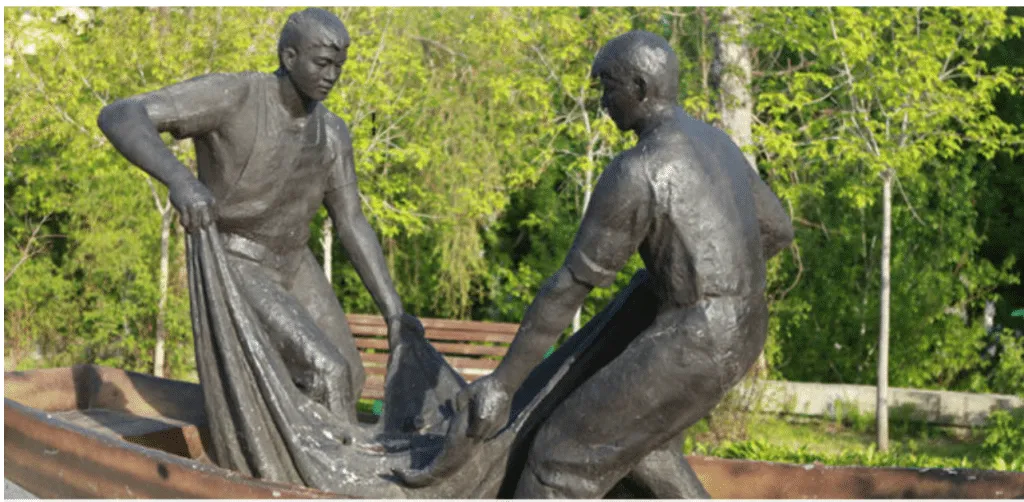 Chinese Fisherman Statue 1 image 1