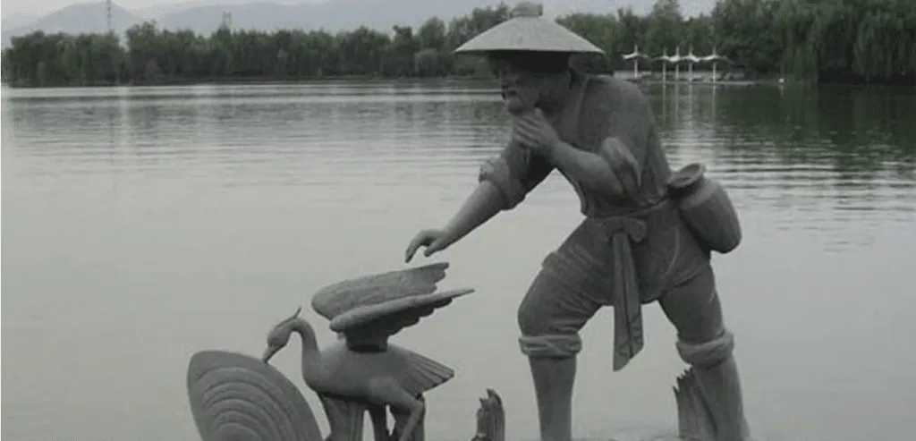 Chinese Fisherman Statue 3 image 3
