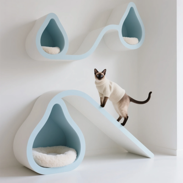Casa para gatos de forma irregular | Muebles impresos en 3D