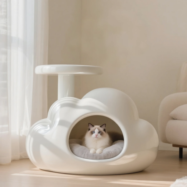 Irregular-Shaped Cat House | 3D-Printed Furniture - Imagen 4