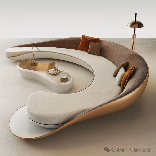 Creative Irregular-Shaped Sofa | Custom 3D-Printed Furniture - 画像 (4)