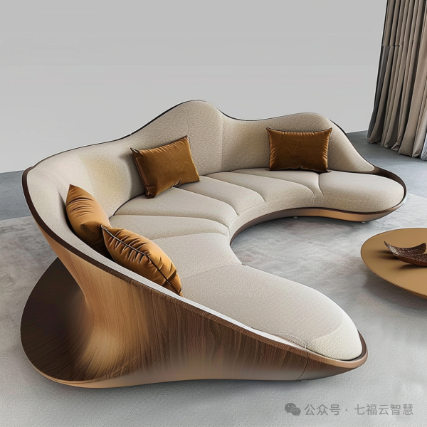 Creative Irregular-Shaped Sofa | Custom 3D-Printed Furniture - 画像 (5)
